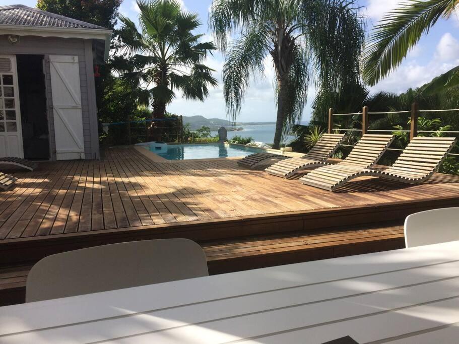 La Charmante Villa Coco Avec Magnifique Vue Mer Le Marin Extérieur photo