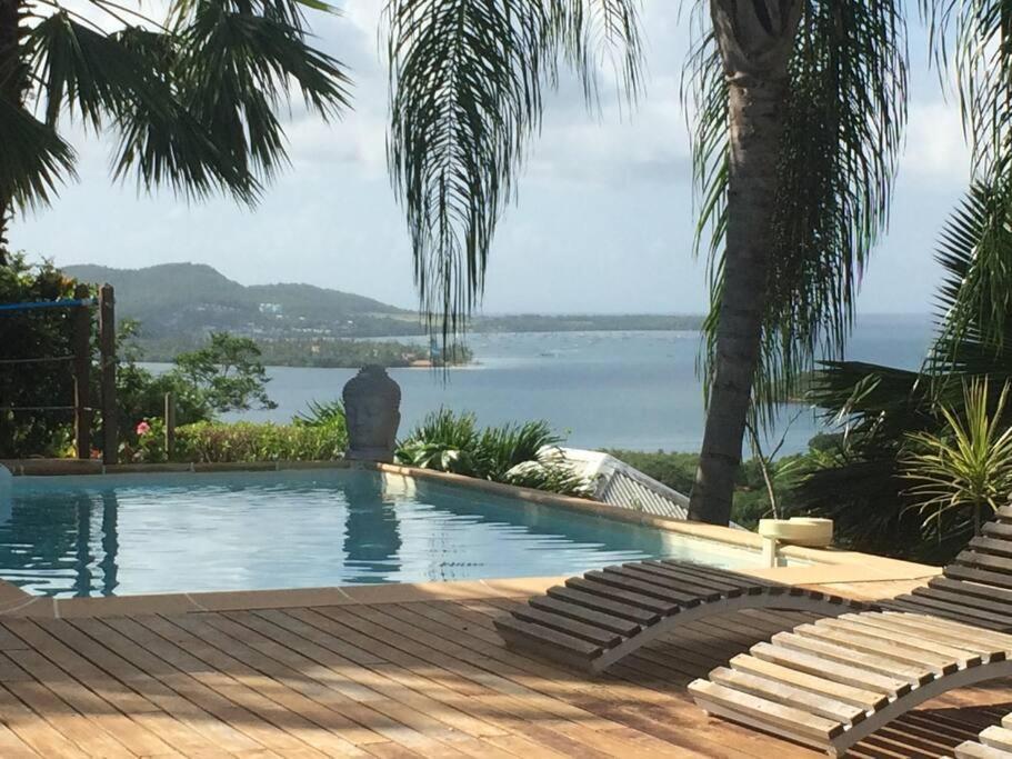 La Charmante Villa Coco Avec Magnifique Vue Mer Le Marin Extérieur photo